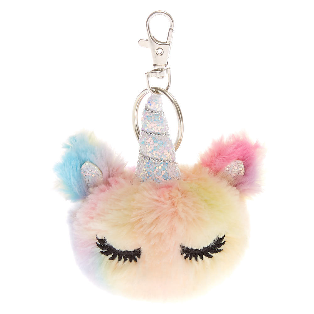 Claire's pom pom best sale keychain