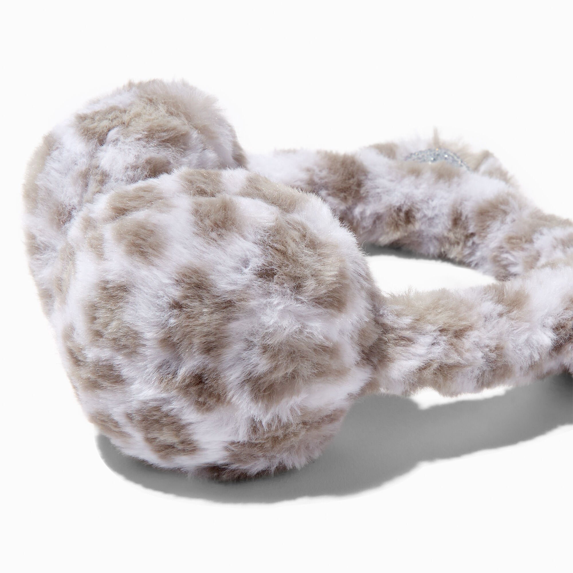 Claire's Club Snow Leopard Earmuffs,