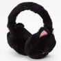 Glitter Kitty Cat Earmuffs - Black and Pink,