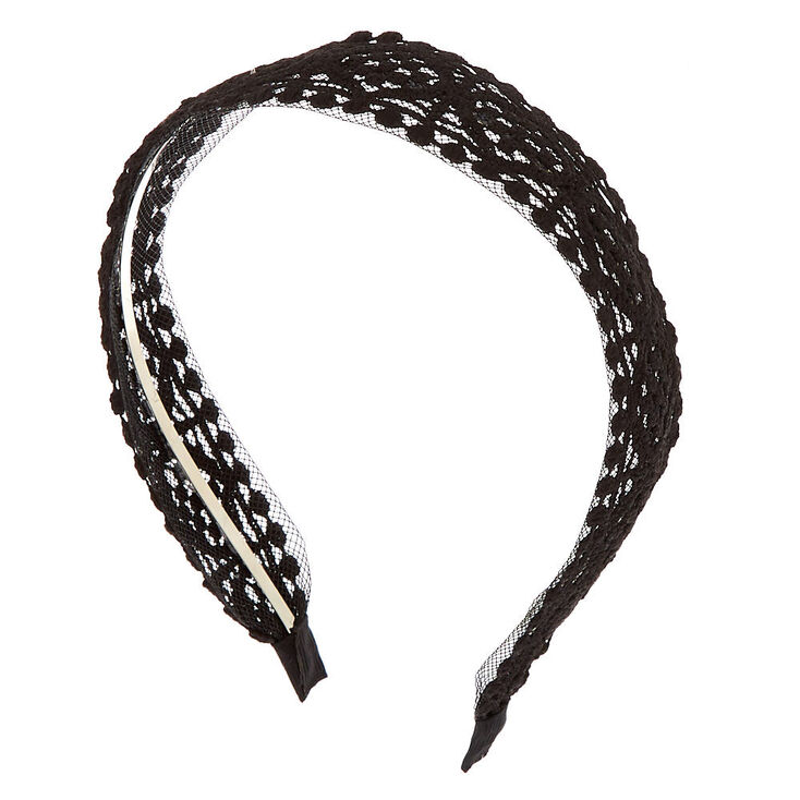 Crochet Headband Black Claire's