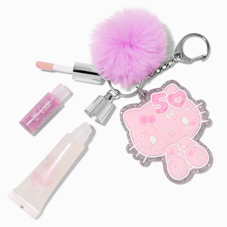 Hello Kitty&reg; 50th Anniversary Claire&#39;s Exclusive Lip Gloss Keychain,
