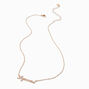 Gold-tone Script Zodiac Pendant Necklace - Aquarius,