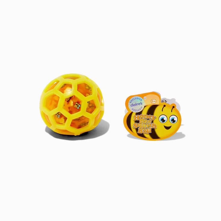 Claire&#39;s Exclusive Honey Bee Squish Mesh Ball Fidget Toy &ndash; Styles Vary,