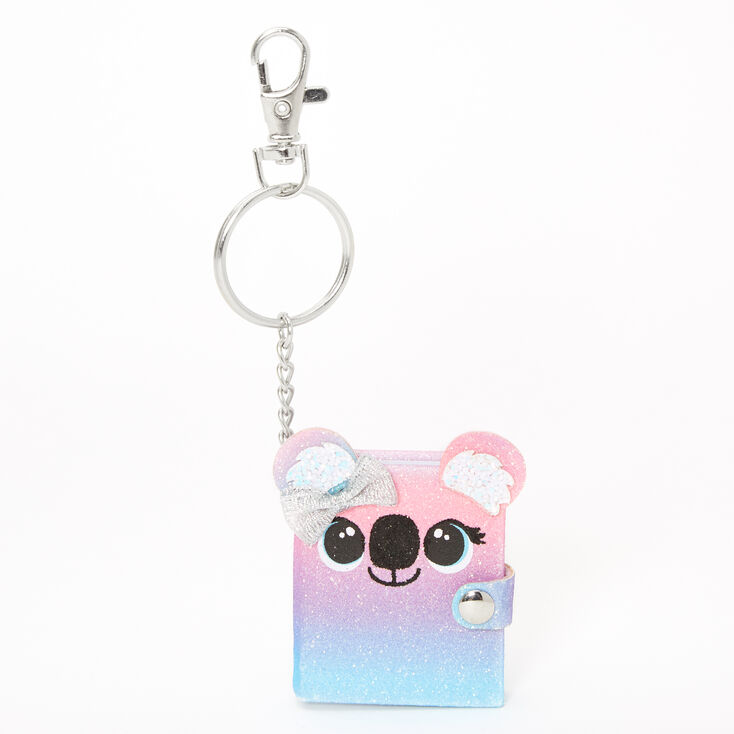 Kora the Koala Mini Glitter Diary Keychain,