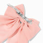 Blush Pink Long Tail Hair Bow Clip,