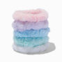 Pastel Furry Hair Ties - 6 Pack ,