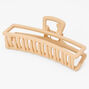 Cream Large Rectangle Hair Claw,