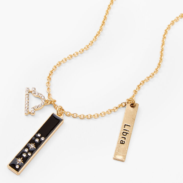 Cosmic Babe Collection Libra Zodiac Glyph Necklace