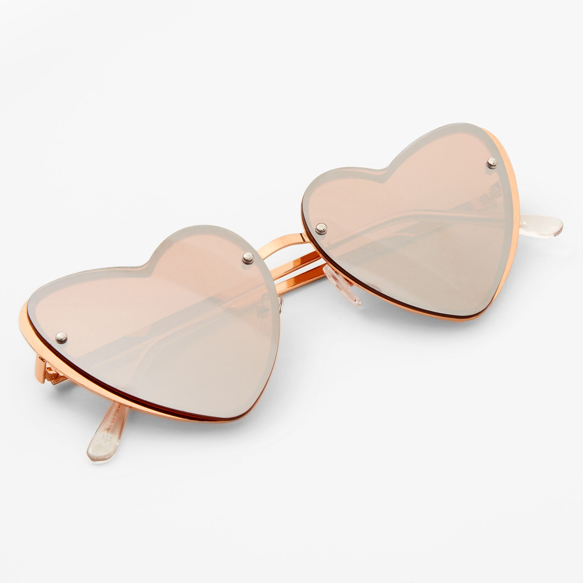 Rose gold heart shaped sunglasses store