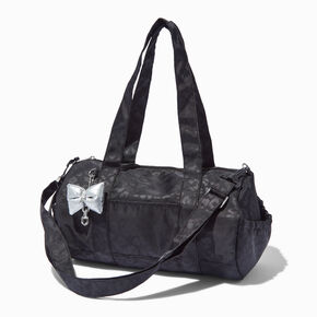 Black Cheetah Print Duffel Bag,
