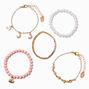 Claire&#39;s Club Gold Star, Moon &amp; Heart Mixed Bracelets - 5 Pack,