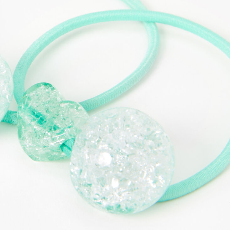 Mint Heart Hair Ties - 2 Pack,
