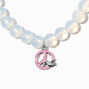 White Peace Stretch Bracelet,