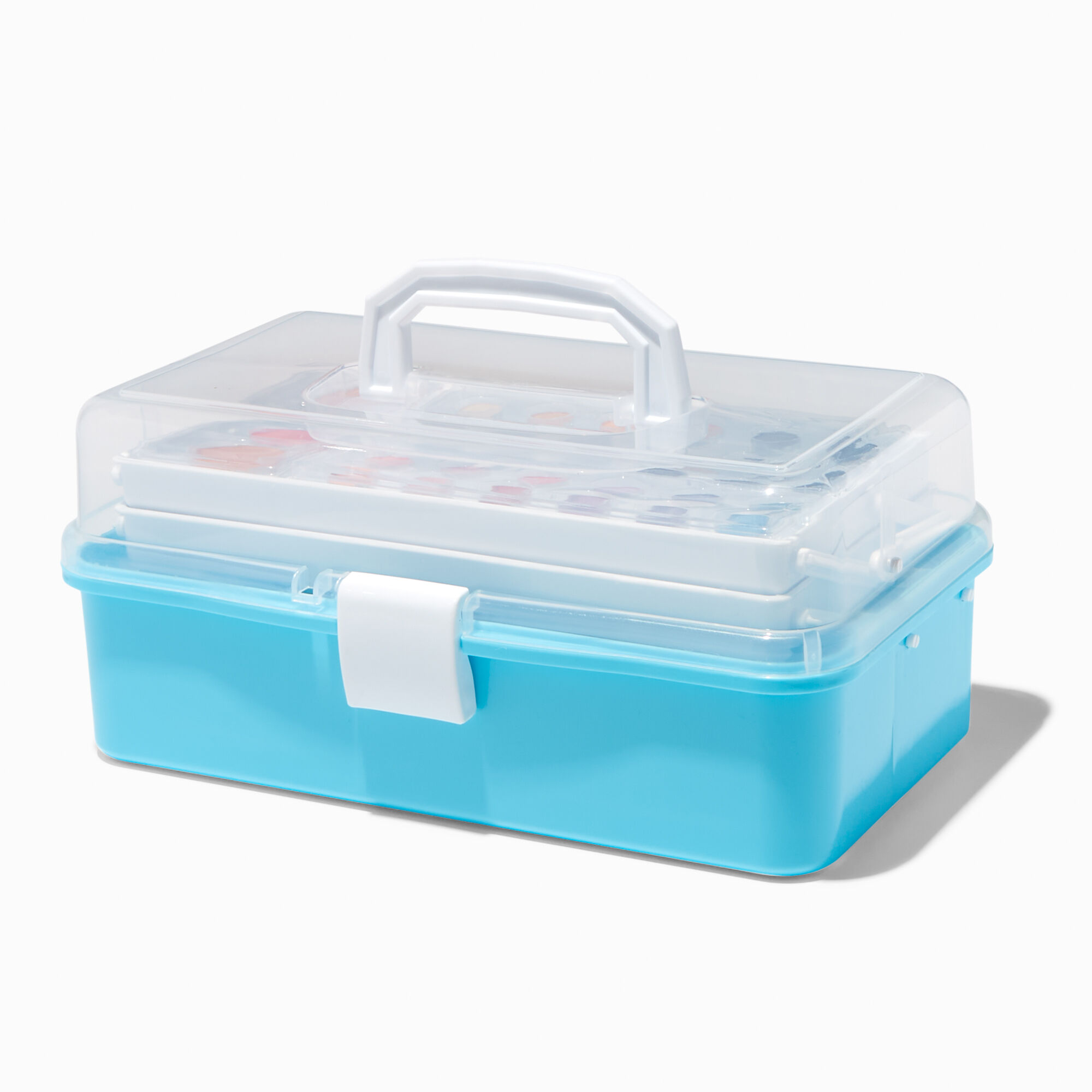 Blue 3 Tier Makeup Set,
