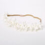 Flower Petal Braided Headwrap - White,
