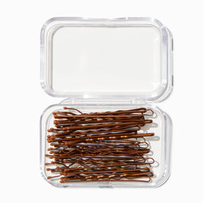 Bobby Pins - Brown, 30 Pack,