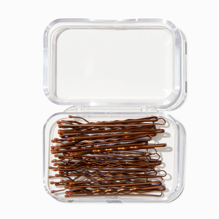 Bobby Pins - Brown, 30 Pack,