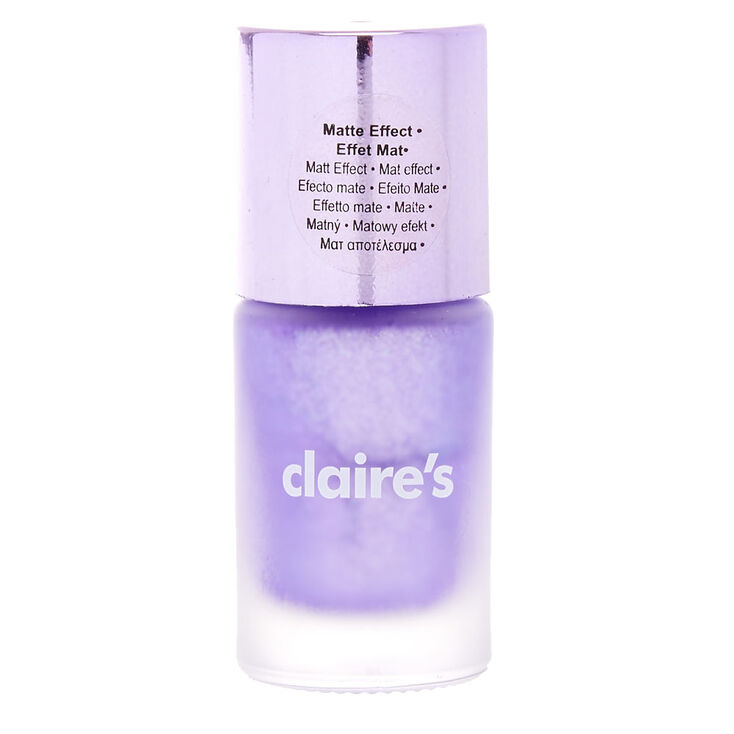Matte Metallic Purple Nail Polish,