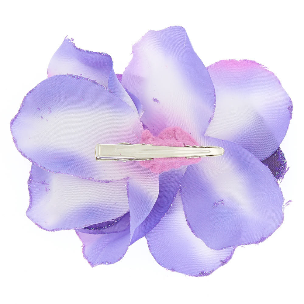 Large Orchid Hair Clips - Purple, 2 Pack,