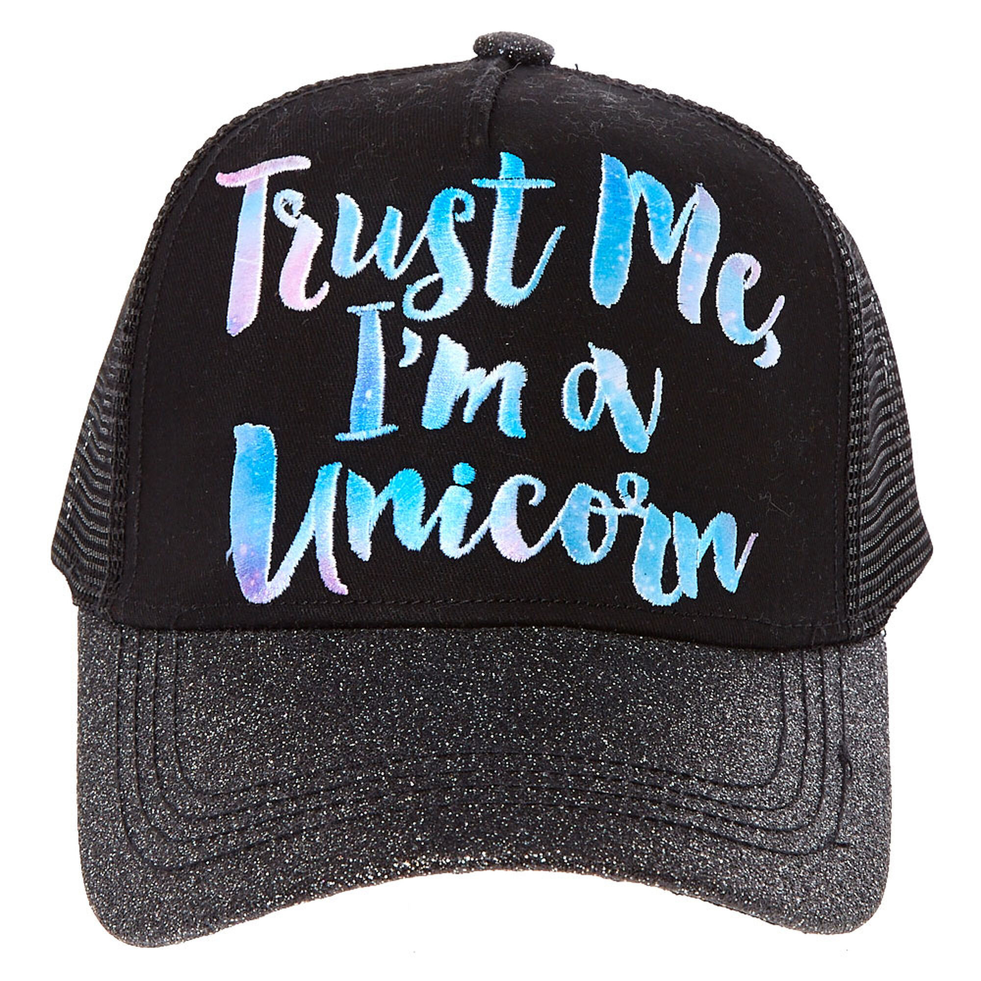 Trust Me I M A Unicorn Trucker Hat Claire S