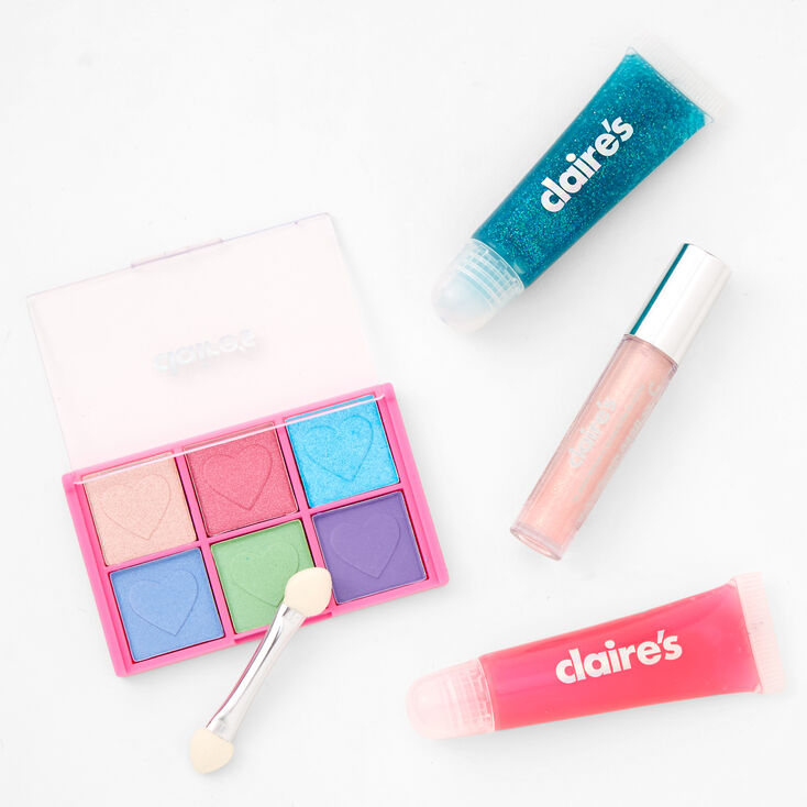 Palette compacte de maquillage et bo&icirc;te en fer bonbons et petits animaux - Rose,