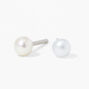 Stainless Steel Pearl Studs Ear Piercing Kit with After Care Lotion,