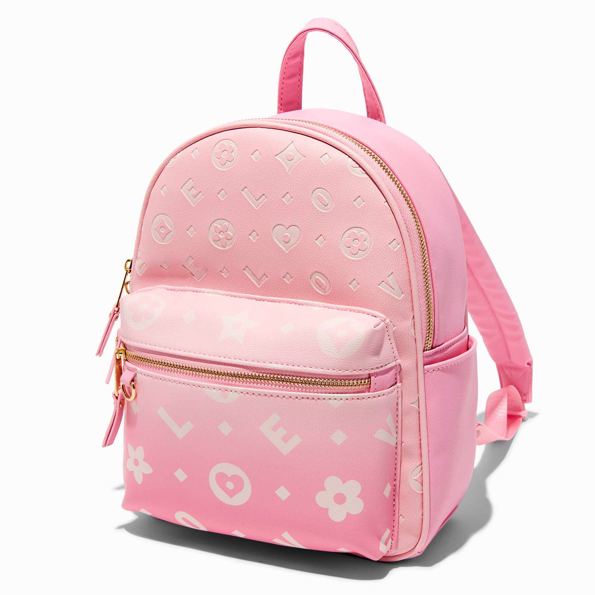 View Claires Status Icons Backpack Pink information
