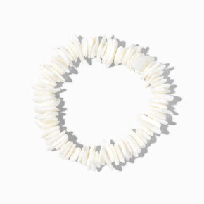 Claire&#39;s Club White Puka Shell Bracelet,