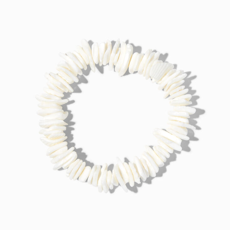 Bracelet coquillages Puka blancs Claire&#39;s Club,