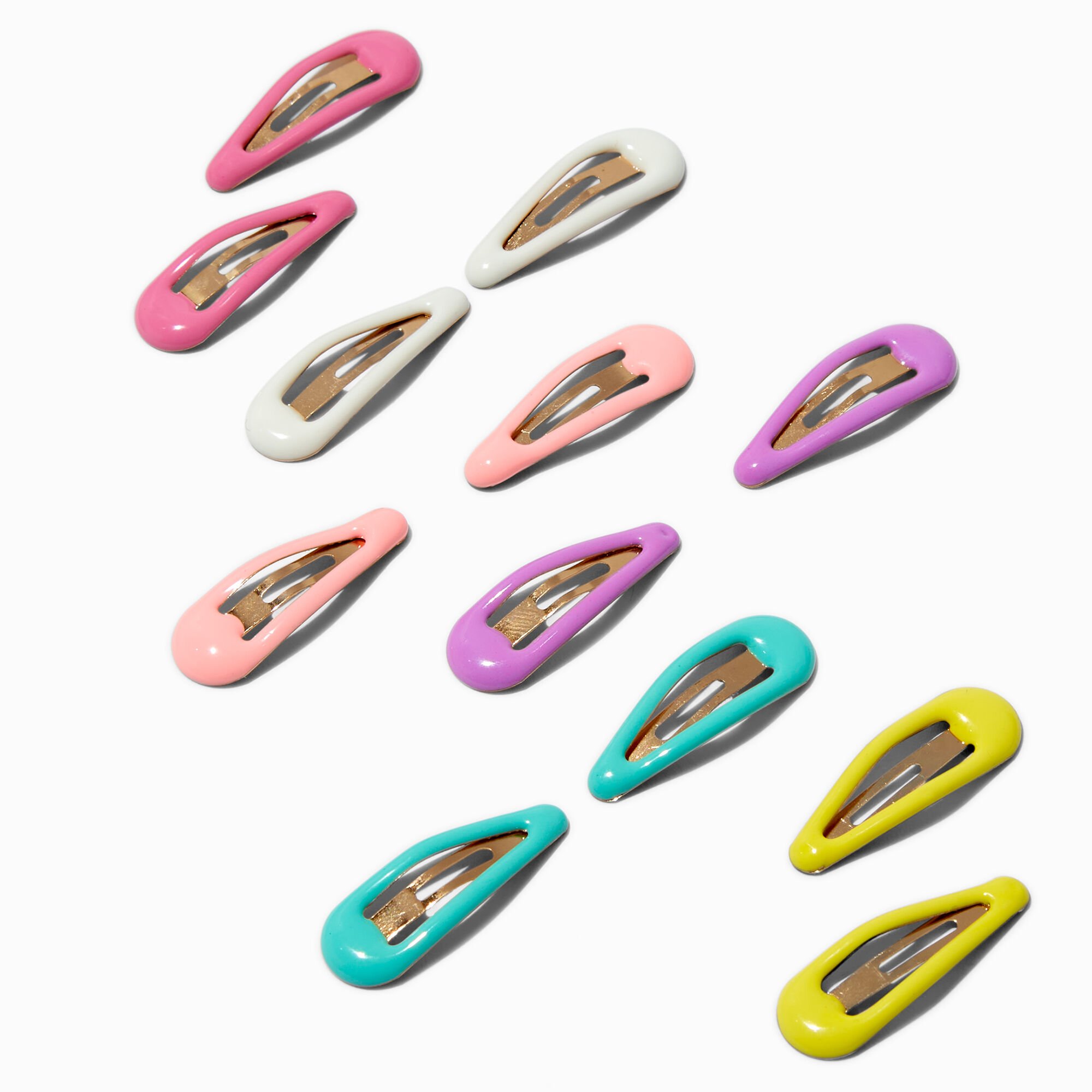 View Claires Club Pastel Snap Hair Clips 12 Pack information