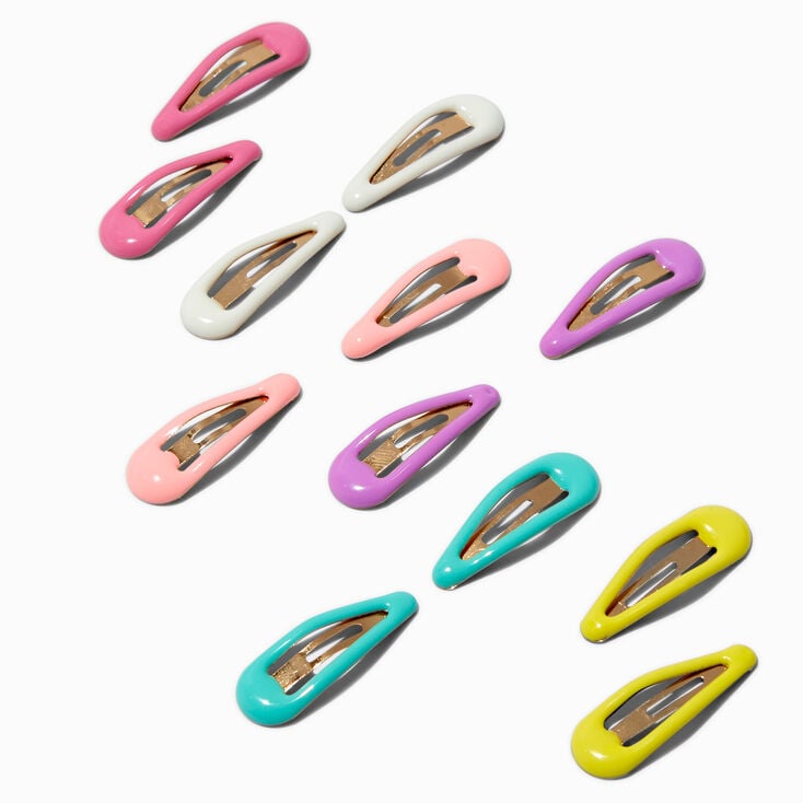 Claire&#39;s Club Pastel Snap Hair Clips - 12 Pack,