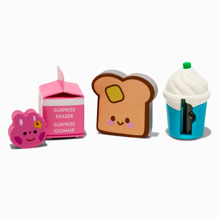Shopping Cart Eraser &amp; Sharpener Stationery Set,
