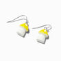 Yellow Mushroom Drop Earrings,