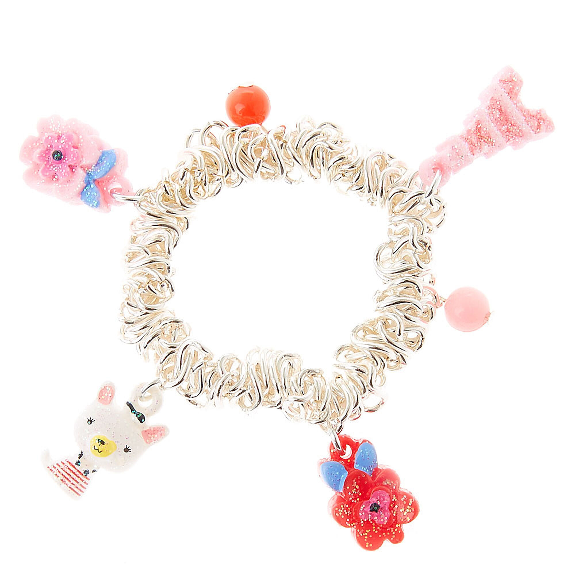 Kids Très Cute French Bulldog Charm Bracelet Claire S Us Kids Tr Egrave S Cute French Bulldog Charm Bracelet