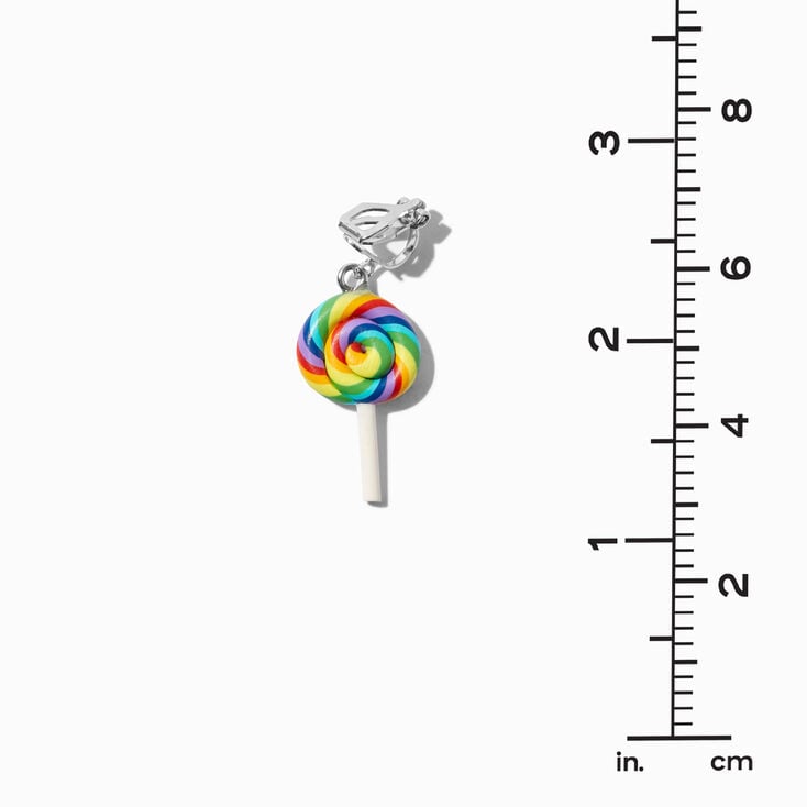 Lollipop, French Fry, &amp; Hamburger Clip-On Earrings - 3 Pack,