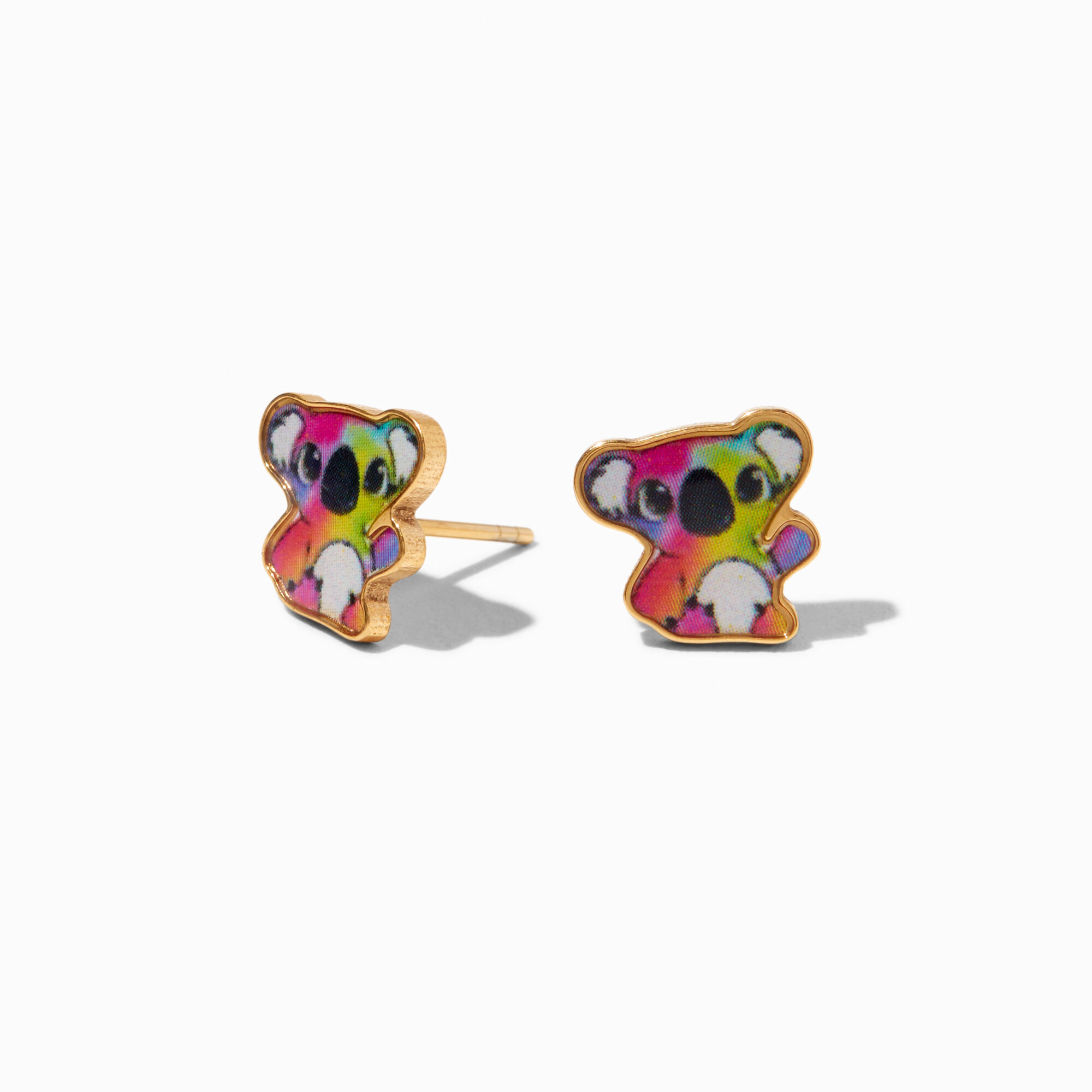 View Claires Titanium Kylie The Koala Stud Earrings Gold information