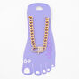 Gold Embellished Lock Chain Anklet,