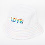 Rainbow Love For All Bucket Hat - White,