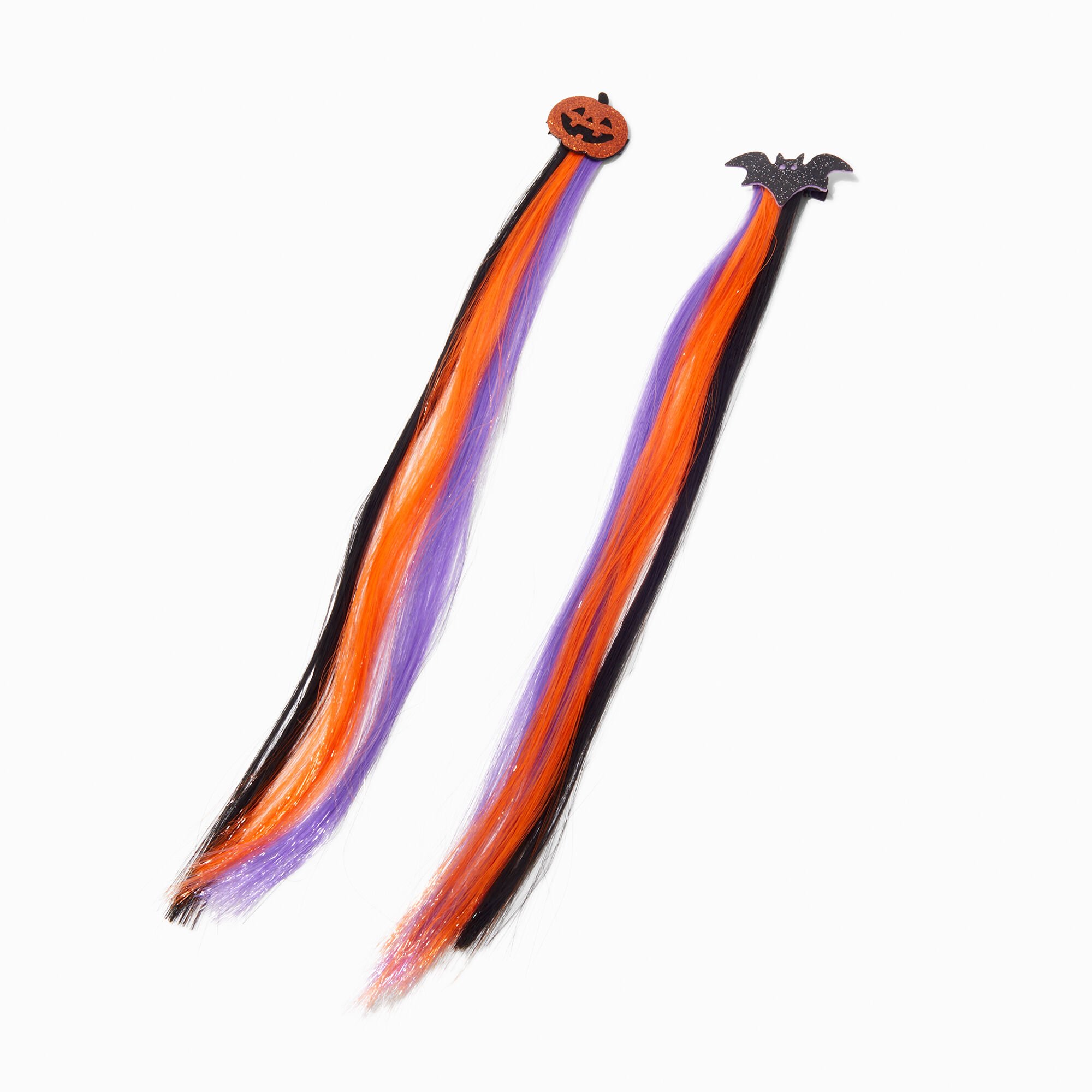 Halloween Icons Faux Hair Clip In Extensions - 2 Pack,