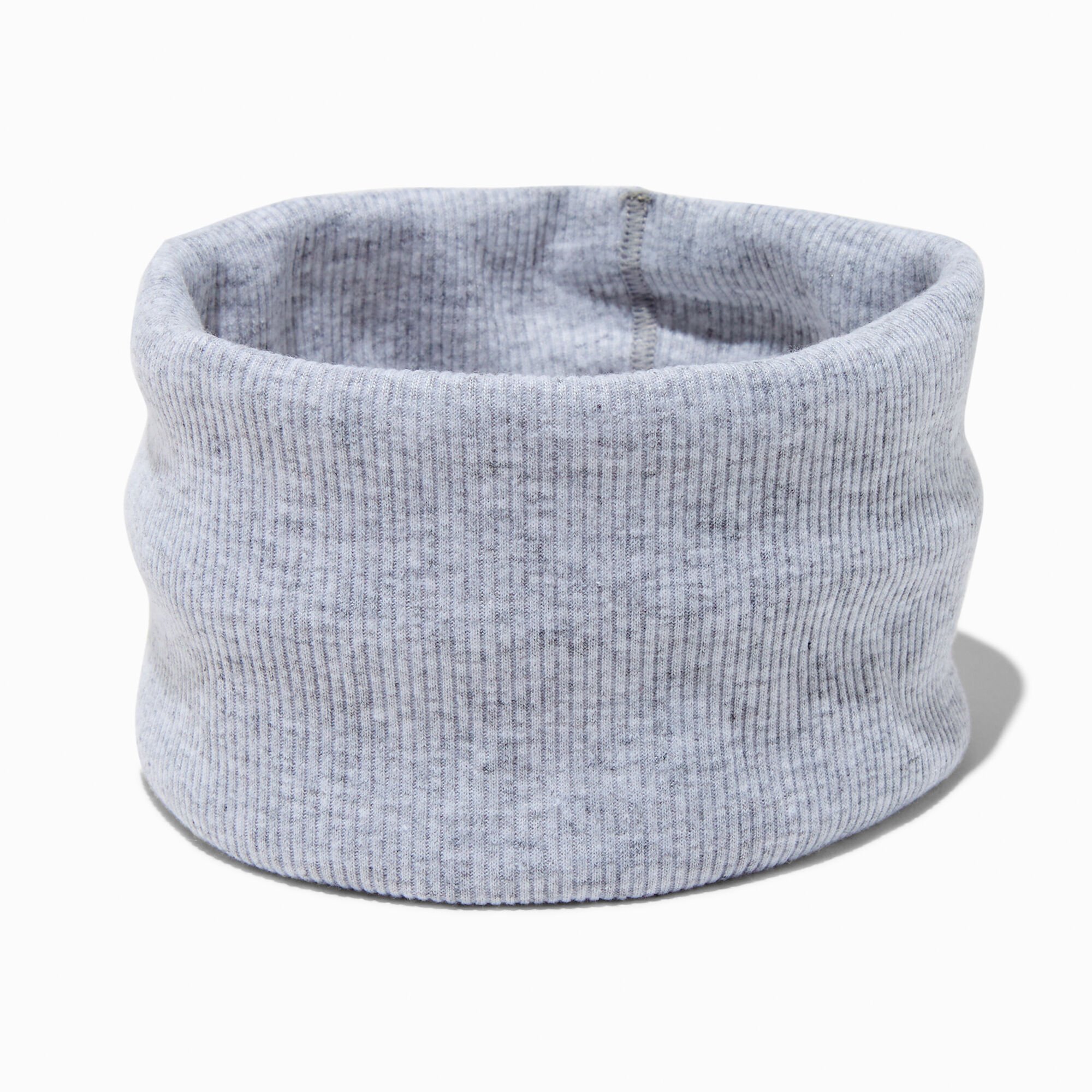 Bandeau plat en jersey gris,