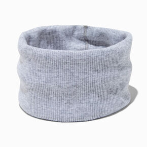 Grey Jersey Flat Headwrap,