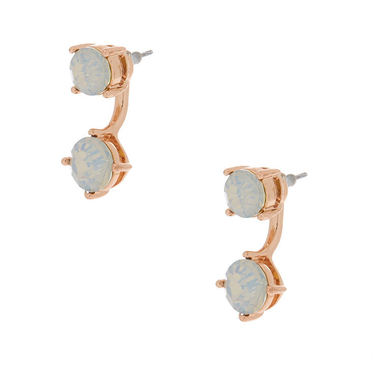 Rose Gold Ear Jacket Earrings,