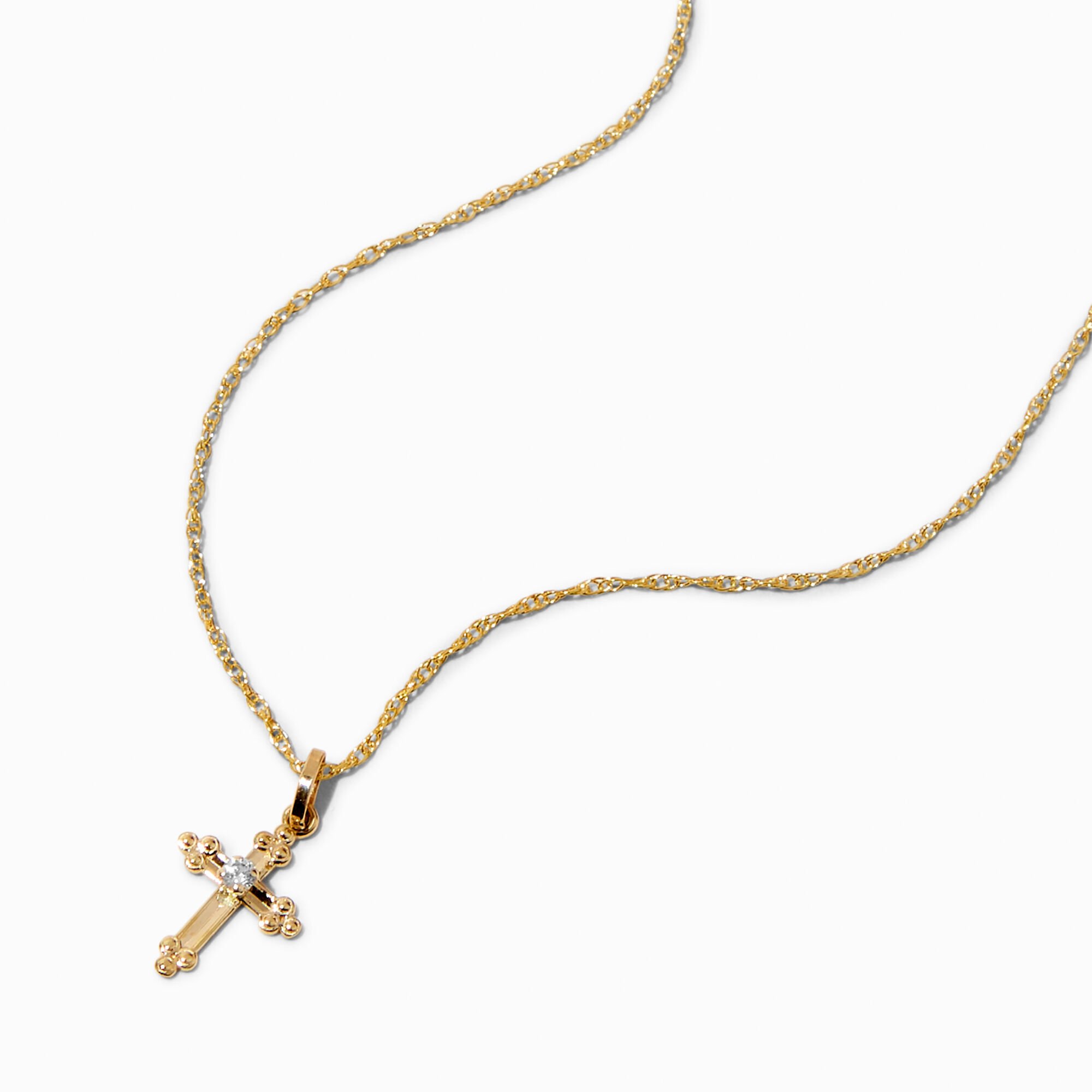 Claire's sales cross necklace