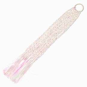 Iridescent Tinsel Faux Hair Tie,
