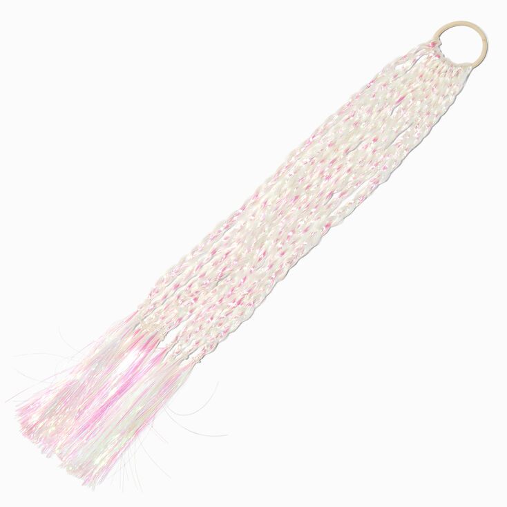 Iridescent Tinsel Faux Hair Tie,