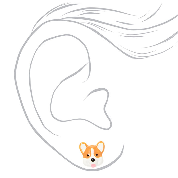 Corgi Butt Stud Earrings,