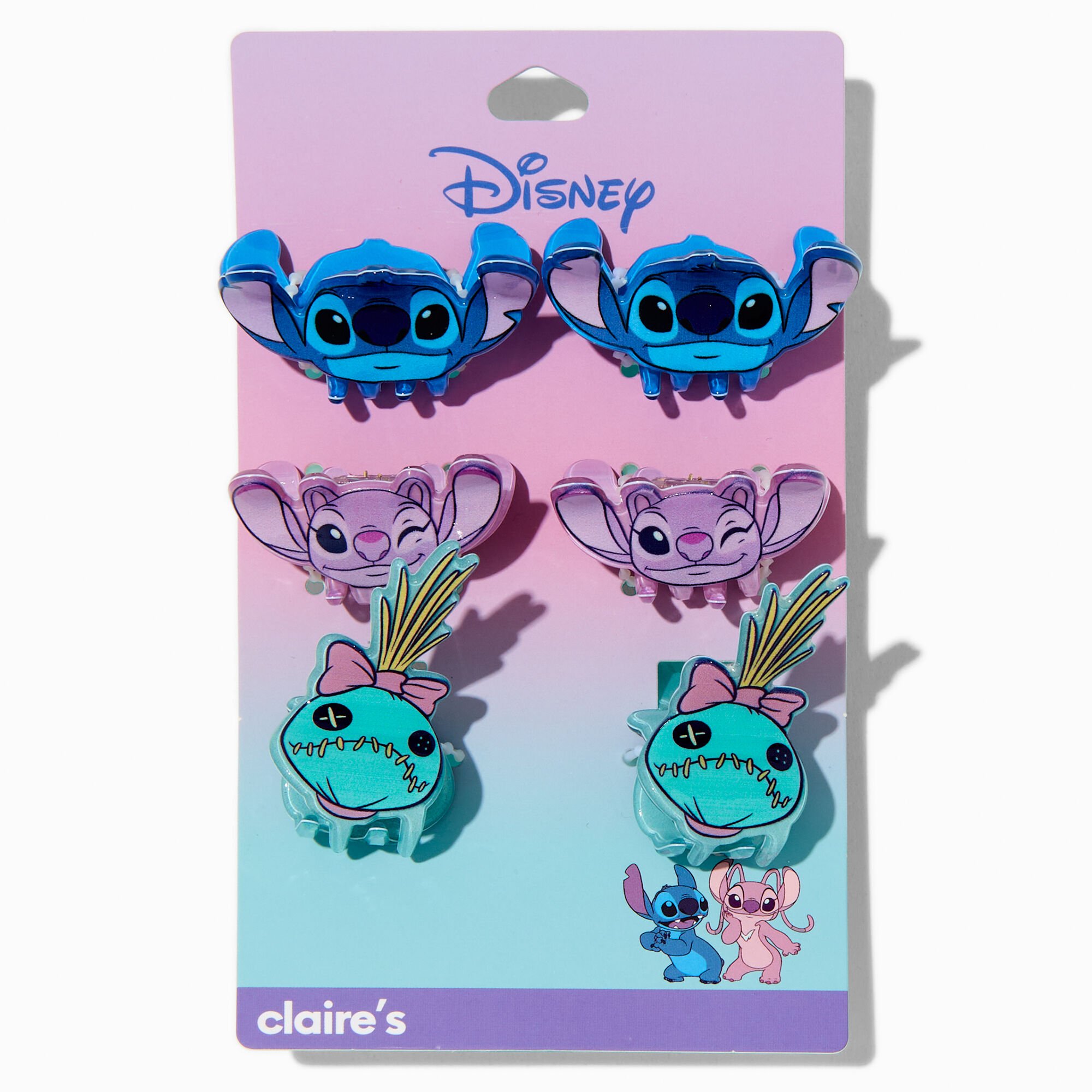 Disney Stitch Claire's Exclusive BFF Mini Hair Claws - 6 Pack,