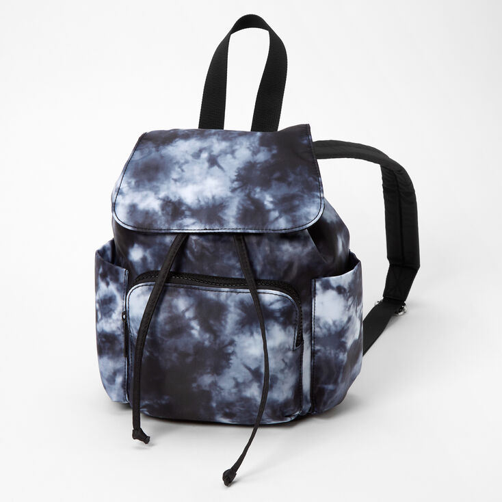 Tie Dye Small Backpack - Black,