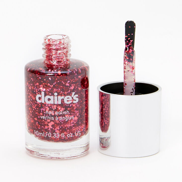 Vernis &agrave; ongles paillet&eacute; - Rose confettis,