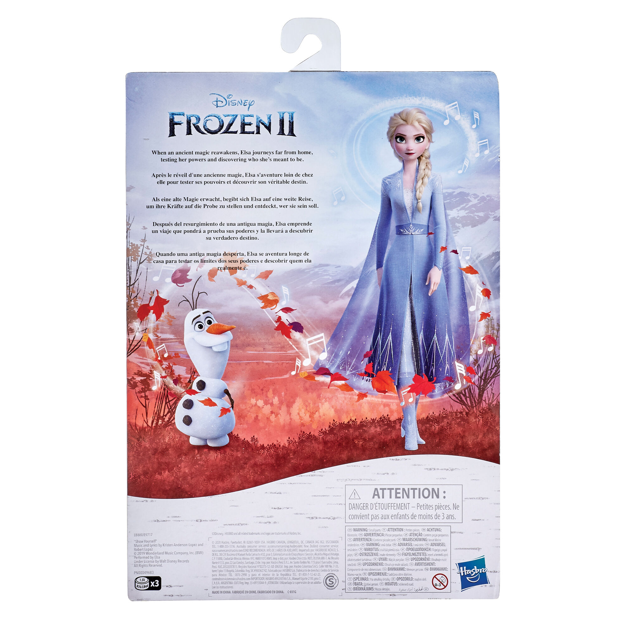 ©Disney Frozen 2 Musical Adventure Elsa Singing Doll – Blue,
